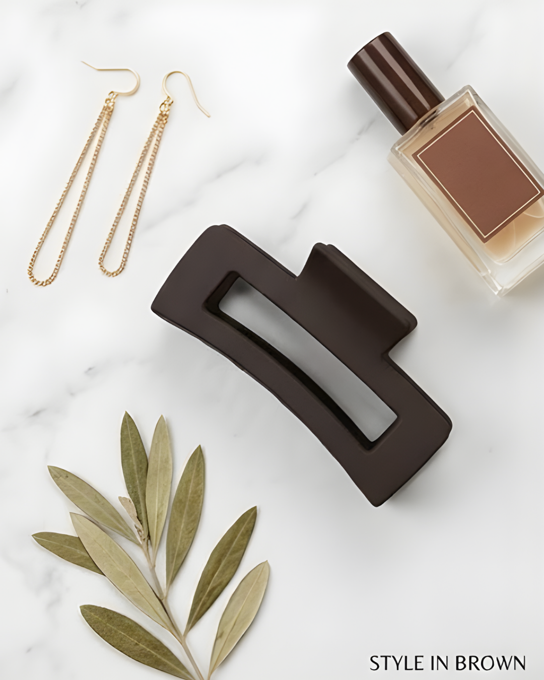 Large Matte Rectangular Clip for Hair - Image 6