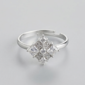 Adjustable Rhombus Cluster Ring