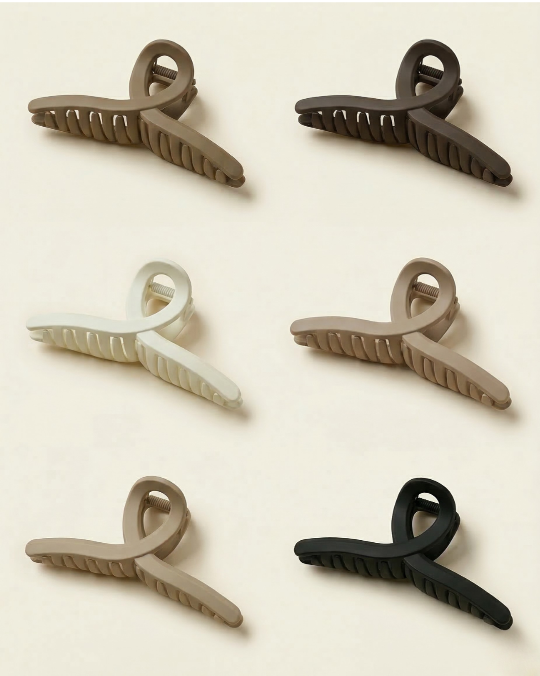 Large Matte Infinity Twist Hair Clip